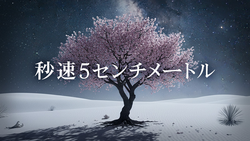 秒速5センチメートル 2025.10.10公開